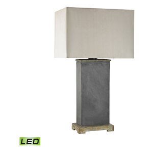 East Hampton 28 inch 9.50 watt Gray with Stone Outdoor Table Lamp