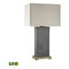 East Hampton 28 inch 9.50 watt Gray with Stone Outdoor Table Lamp