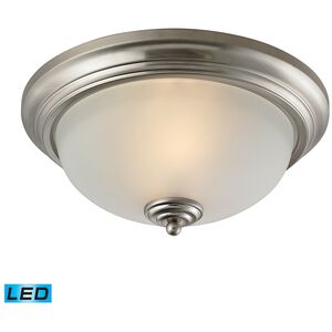 Huntington LED 13 inch Brushed Nickel Flush Mount Ceiling Light