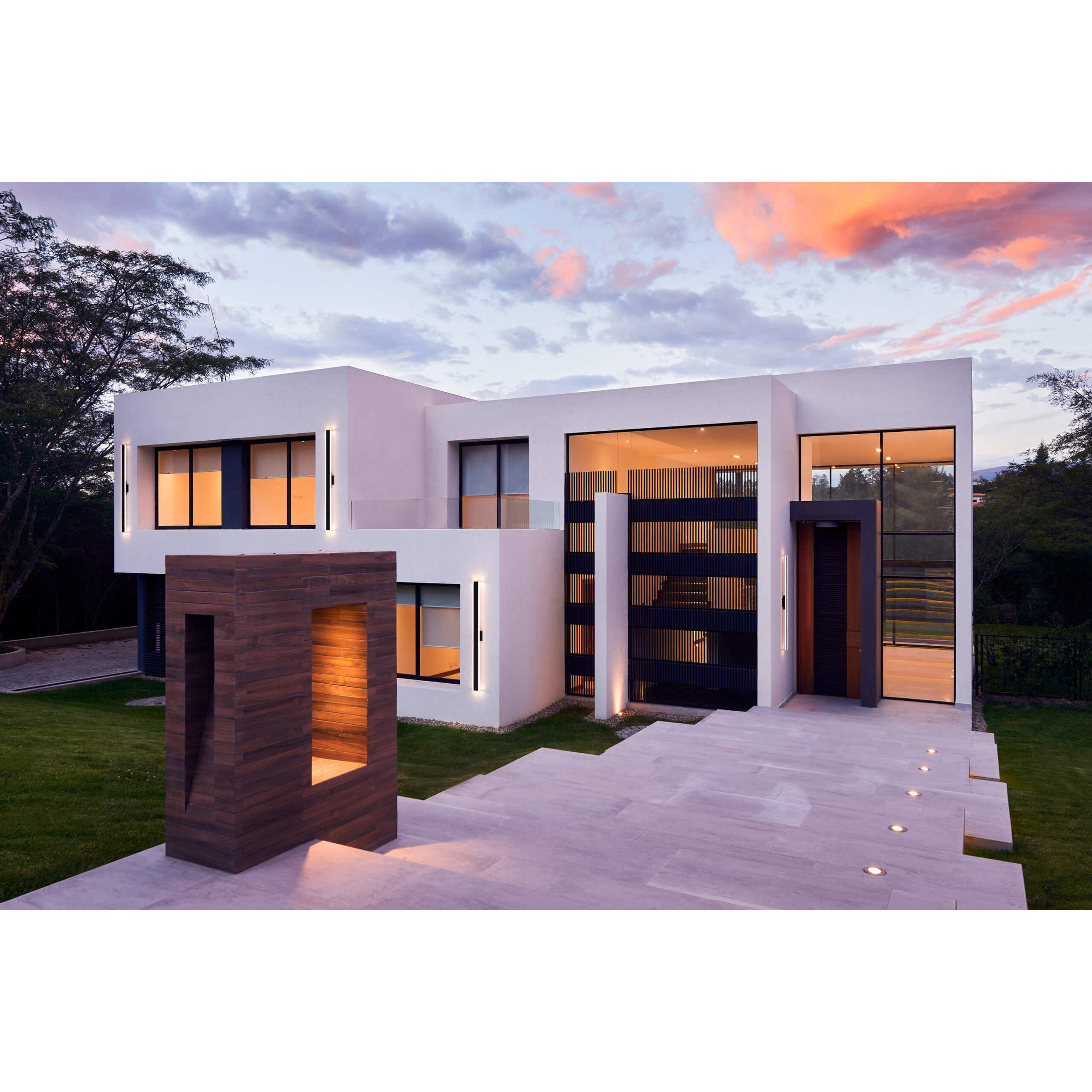 Gemini 1 Light 48 inch Black Vanity Light Wall Light, Indoor/Outdoor