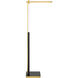 Sauvity 51.75 inch 24.00 watt Soft Brass and Coal Floor Lamp Portable Light