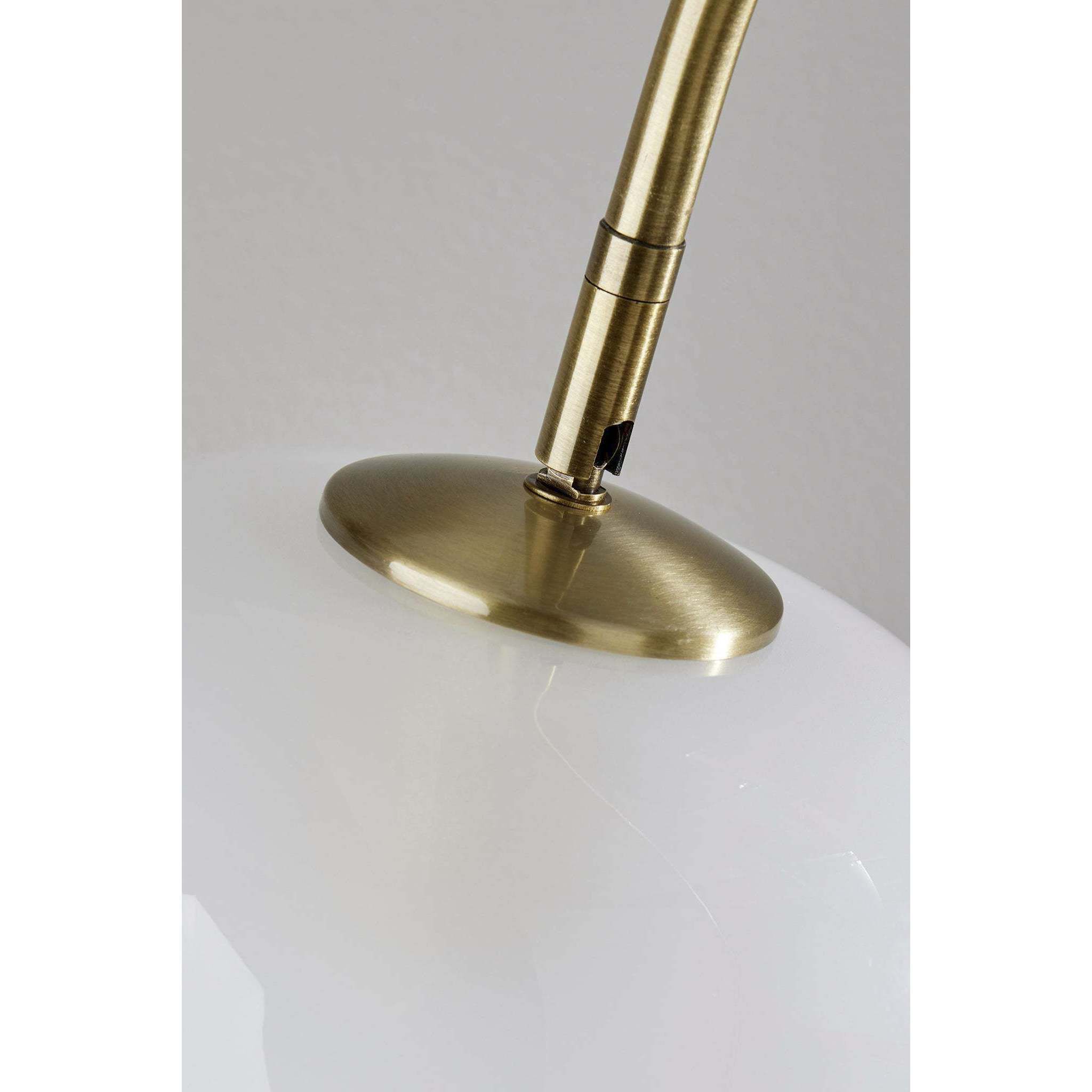 Magnolia 72 inch 100.00 watt Antique Brass Arc Floor Lamp Portable Light