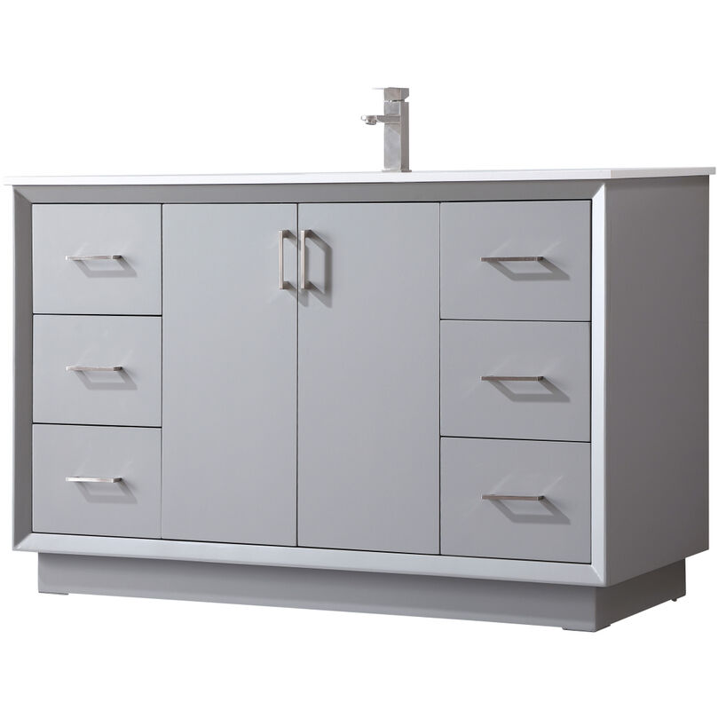 Hayes 54 X 22 X 35 inch Grey Vanity Sink Set