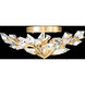 Foret 4 Light 31 inch Gold Flush Mount Ceiling Light