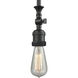 Franklin Restoration Bare Bulb LED 4 inch Matte Black Mini Pendant Ceiling Light