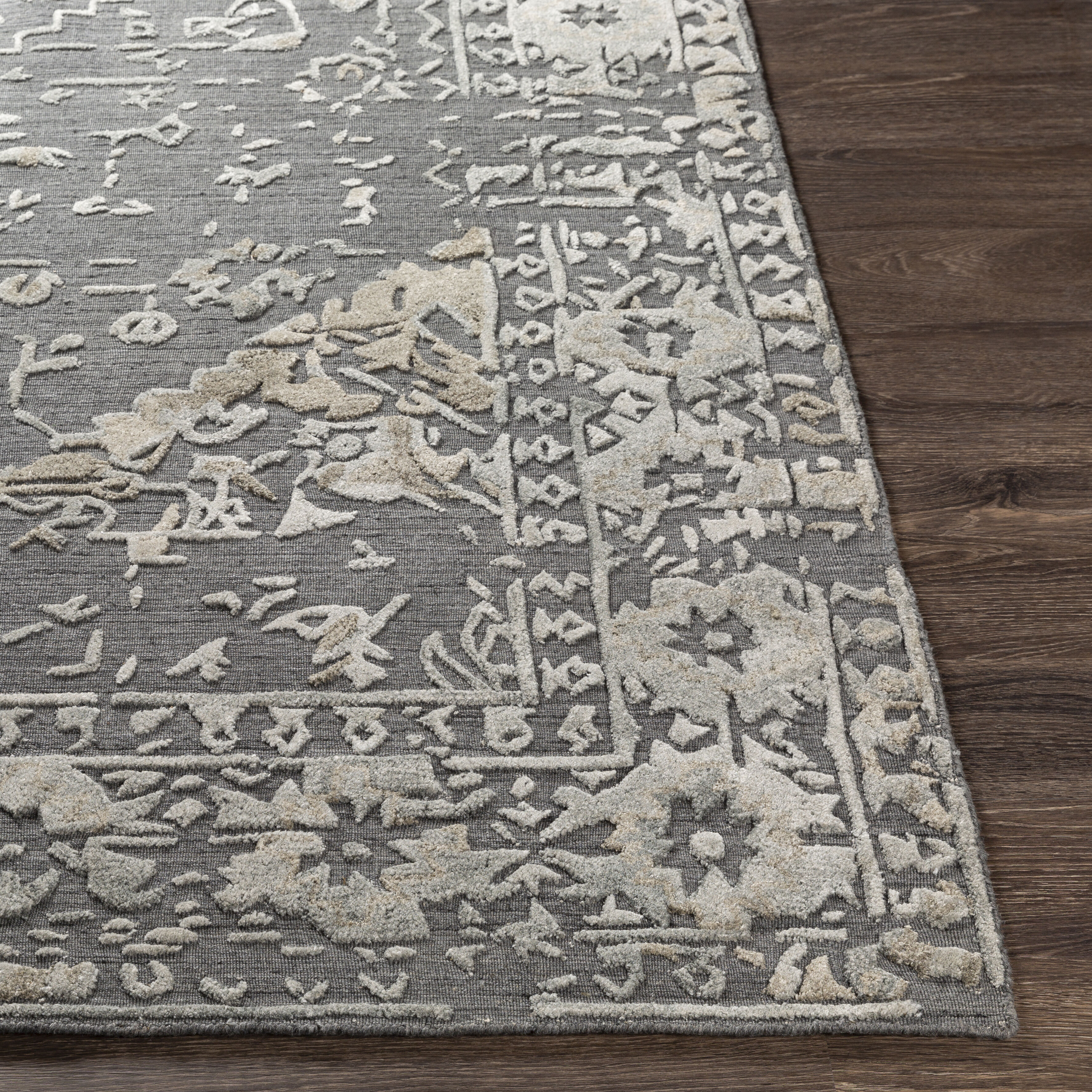 Makalu 36 X 24 inch Charcoal Rug in 2 x 3, Rectangle
