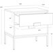 Jade 25.5 X 24.5 inch Antique Silver / Ash Grey Night Stand