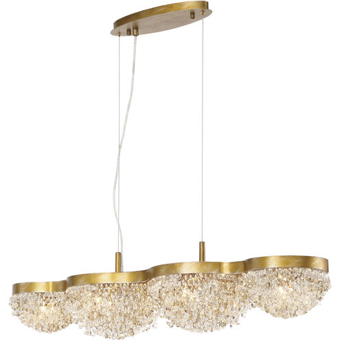 Mondo 10 Light 11 inch Antique Gold Chandelier Ceiling Light