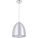 Circa 1 Light 11.5 inch Burnished Nickel Pendant Ceiling Light