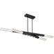 Axis LED 63.4 inch Matte Black Linear Pendant Ceiling Light in 2700K LED