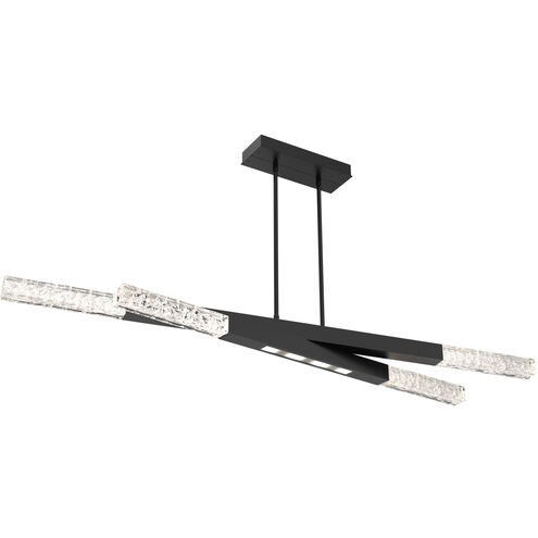 Axis LED 63.4 inch Matte Black Linear Pendant Ceiling Light in 2700K LED