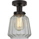Chatham 1 Light 6.5 inch Oil Rubbed Bronze Semi-Flush Mount Ceiling Light