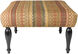 Nicholson 18 inch Light Brown Ottoman, Square, Wood Base, Hand Woven