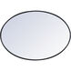 Eternity 34 X 24 inch Black Wall Mirror
