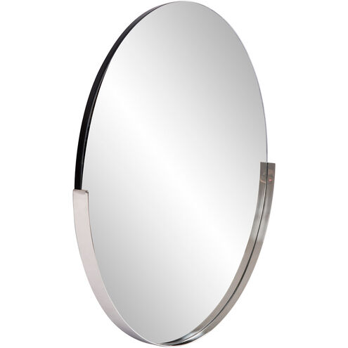 Dante 30 X 30 inch Polished Silver Wall Mirror