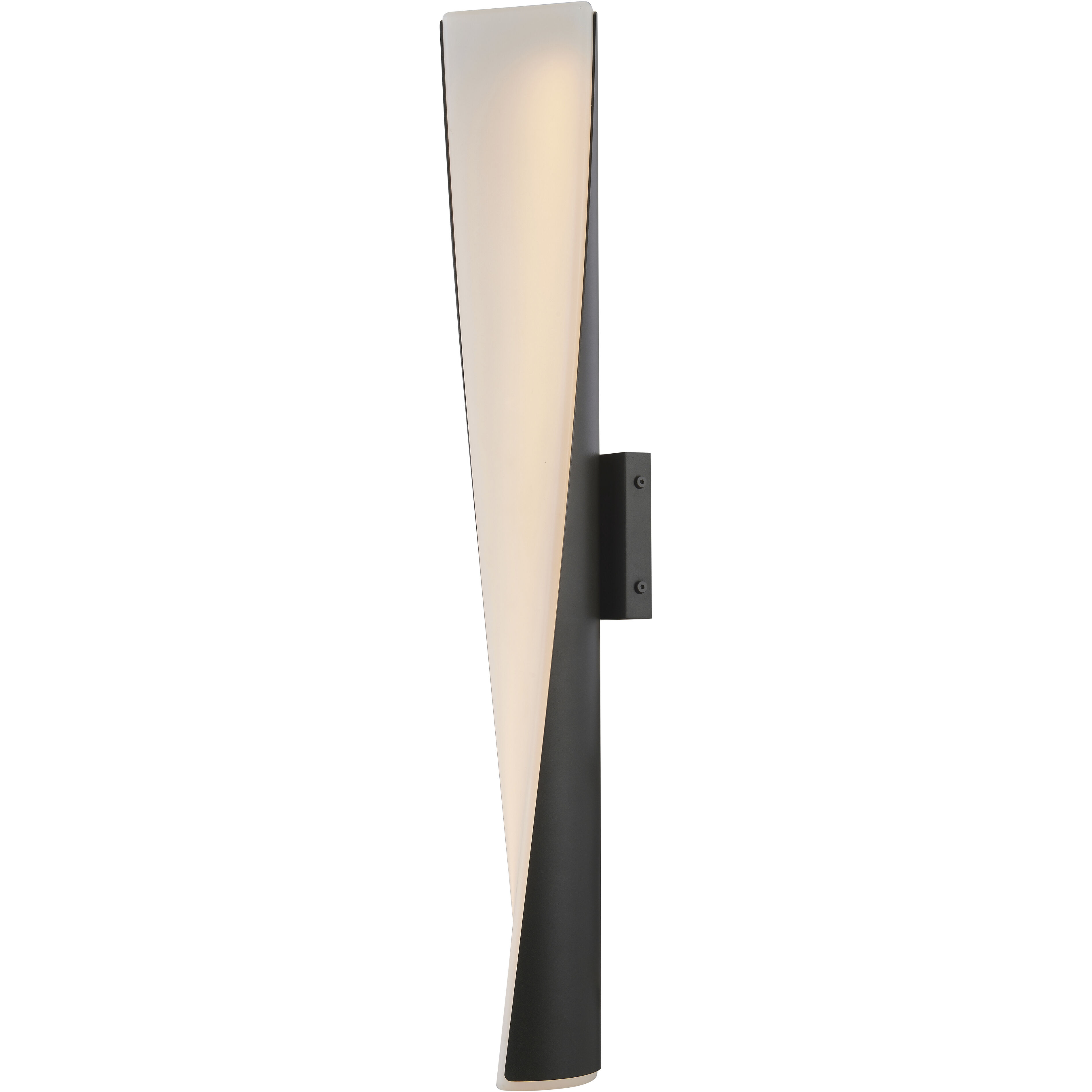 Vortex LED 28 inch Matte Black Outdoor Wall Light