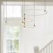 Bruni LED 31.5 inch Brushed Gold Chandelier Ceiling Light