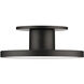 Twist-N-Lite LED 8 inch Black Semi-Flush Mount Ceiling Light