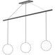 Marquee LED 0.63 inch Black with Graphite Linear Pendant Canopy System Ceiling Light