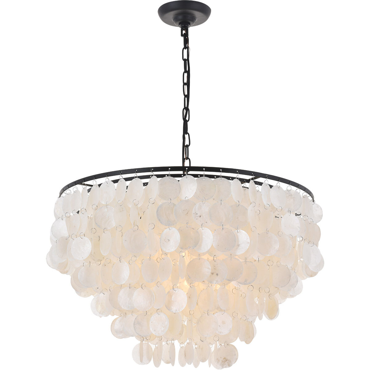 Selene 6 Light 26 inch Black Pendant Ceiling Light