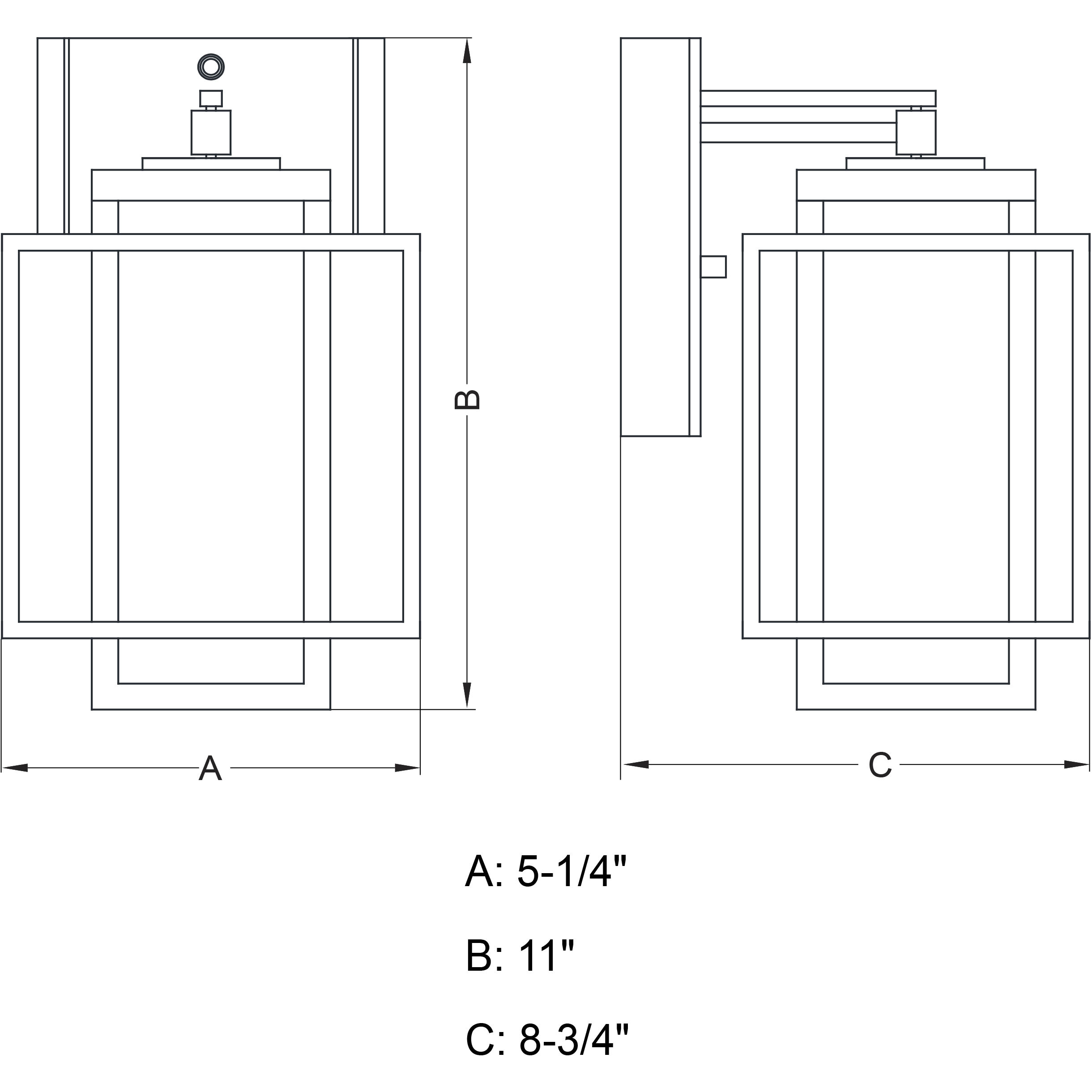 Hyde Park LED 11 inch Espresso Bronze Outdoor Wall