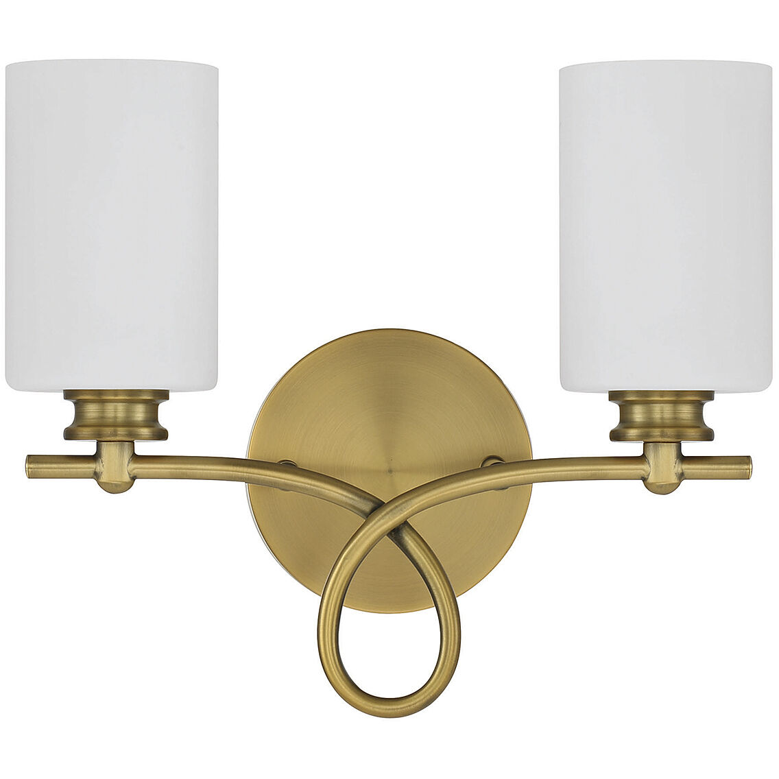 Woodbury 2 Light 14 inch Warm Brass Bathroom Vanity Light Wall Light