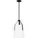 Faye 1 Light 11.25 inch Matte Black Mini Pendant Ceiling Light