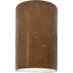 Ambiance Cylinder LED 7.75 inch Rust Patina Wall Sconce Wall Light, Large