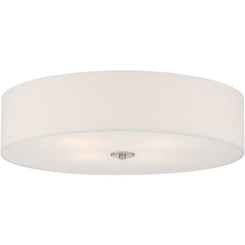Mid Town LED 24 inch Brushed Steel Flush Mount Ceiling Light