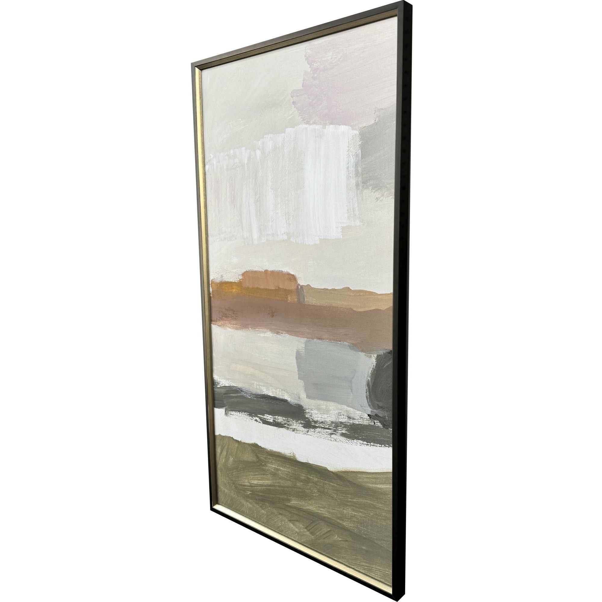 Westward Green and Gray and Rust and White Framed Art