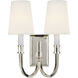 Thomas O'Brien Modern Library 2 Light 11.50 inch Wall Sconce