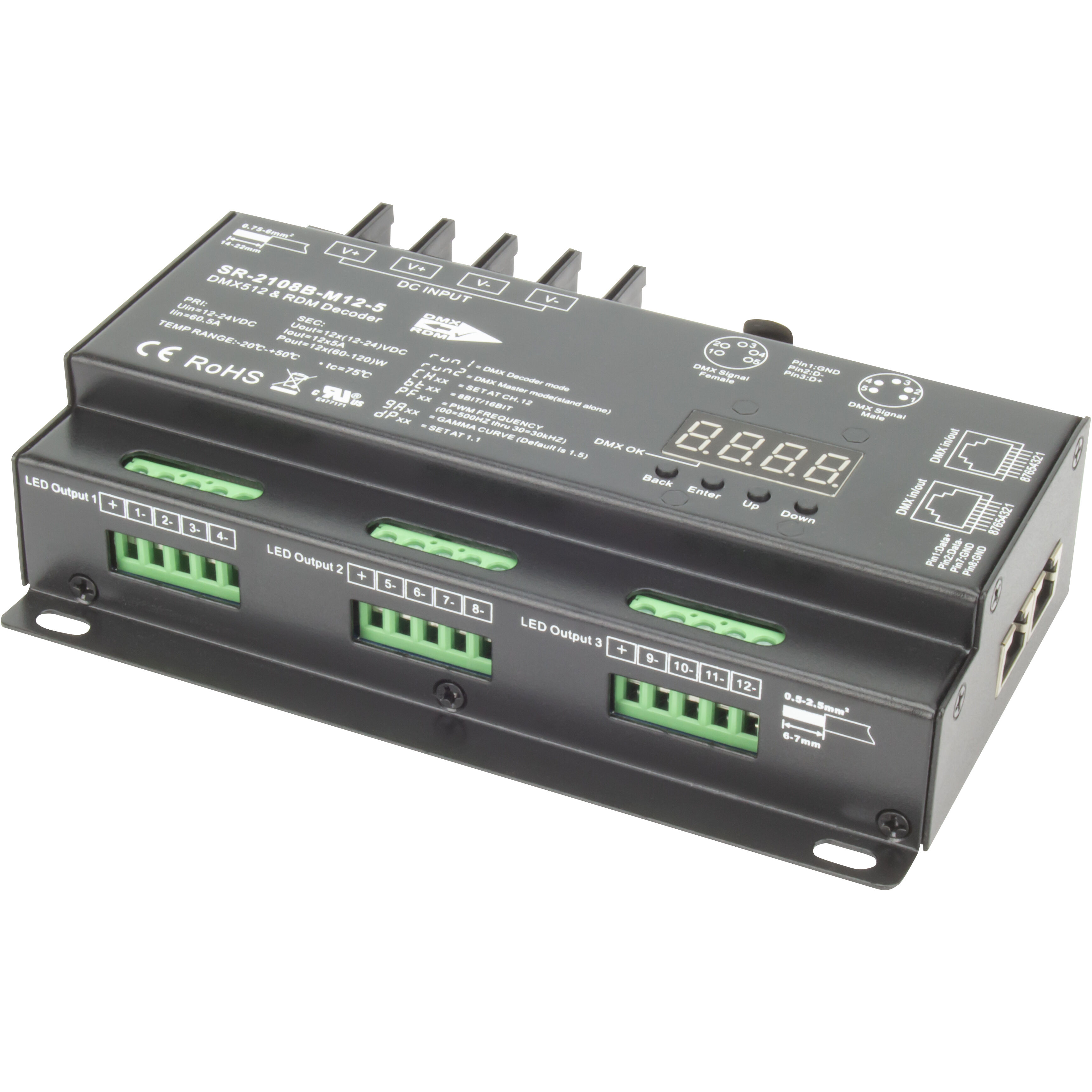 DMX Decoder Black DMX decoder