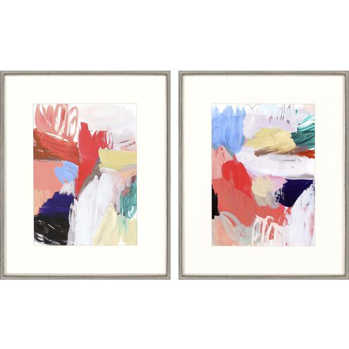 Abstract Collection Pink Framed Art