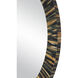 Kuna 23.75 inch Black and Tan with Mirror Wall Mirror, Small