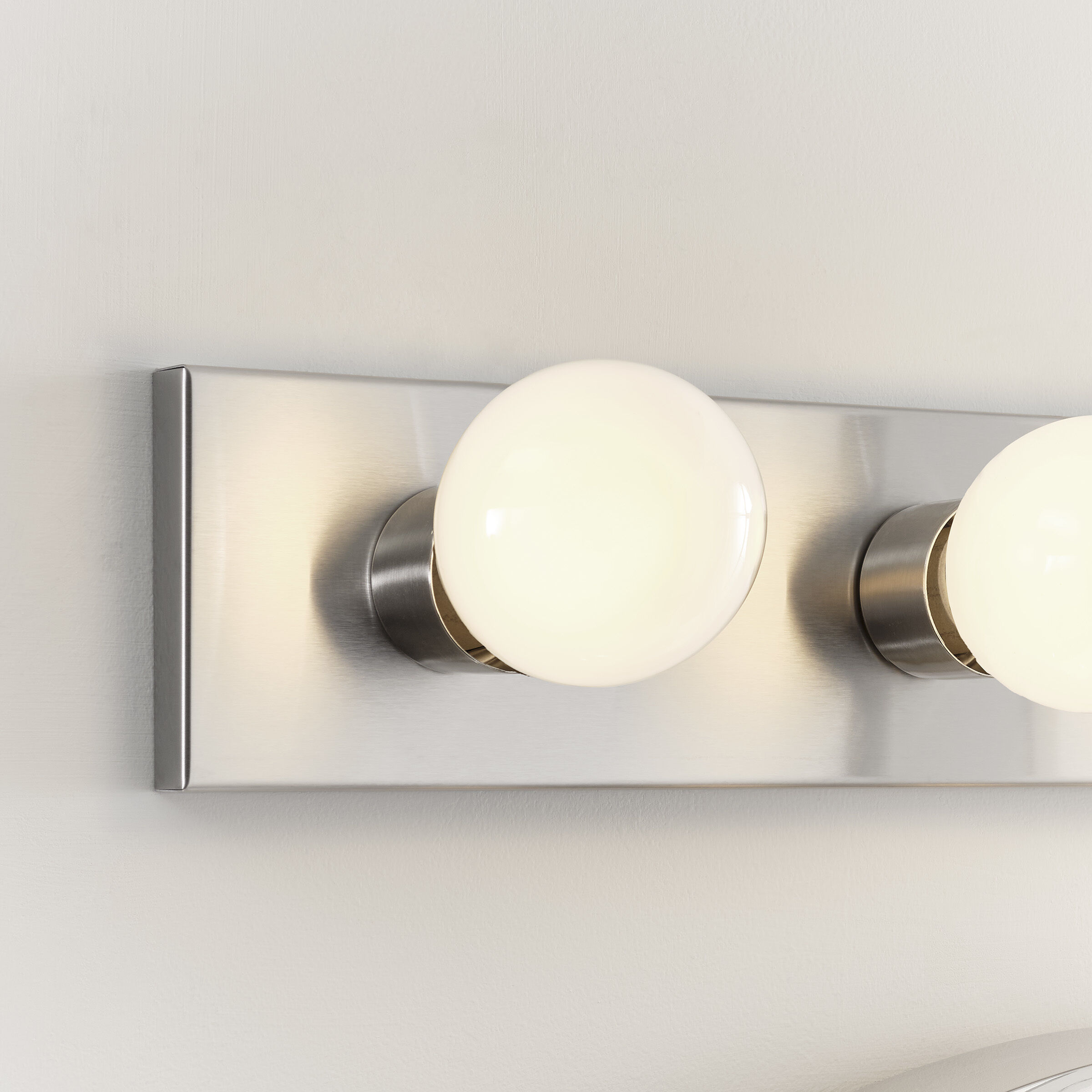 Center Stage 4 Light 24 inch Brushed Stainless Bath Vanity Wall Sconce Wall Light