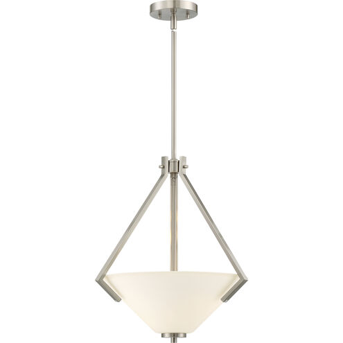 Nome 2 Light 16.13 inch Brushed Nickel Pendant Ceiling Light