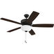 Pro Plus 211 52 inch Espresso with Espresso/Walnut Blades Contractor Ceiling Fan