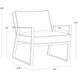 Kristoffer Vintage Steel Grey Leather Lounge Chair