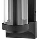 Pearson LED 22 inch Textured Black Outdoor Wall Mount Lantern, Large