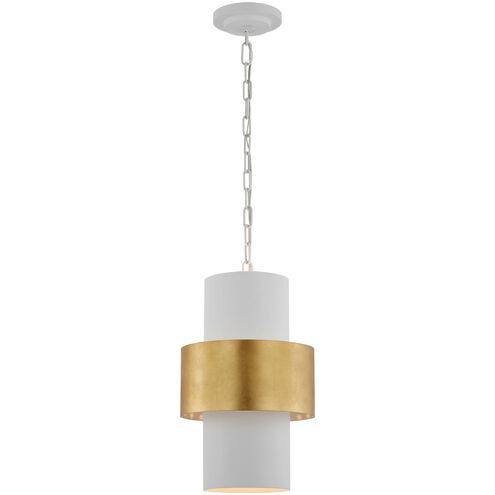 Visual Comfort Signature Collection Julie Neill Chalmette LED 11 inch Plaster White and Gild Layered Pendant Ceiling Light JN5330PW/G - Open Box