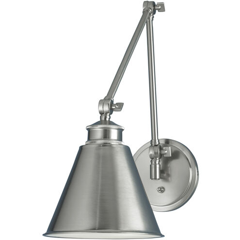 Aidan 5.5 inch Brushed Nickel Swingarm Sconce Wall Light, Moveable