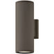 Coastal Elements Silo LED 12 inch Architectural Bronze Outdoor Wall Mount Lantern, Up/Down Light