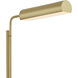 Satire 55 inch 10 watt Brushed Brass Floor Lamp Portable Light