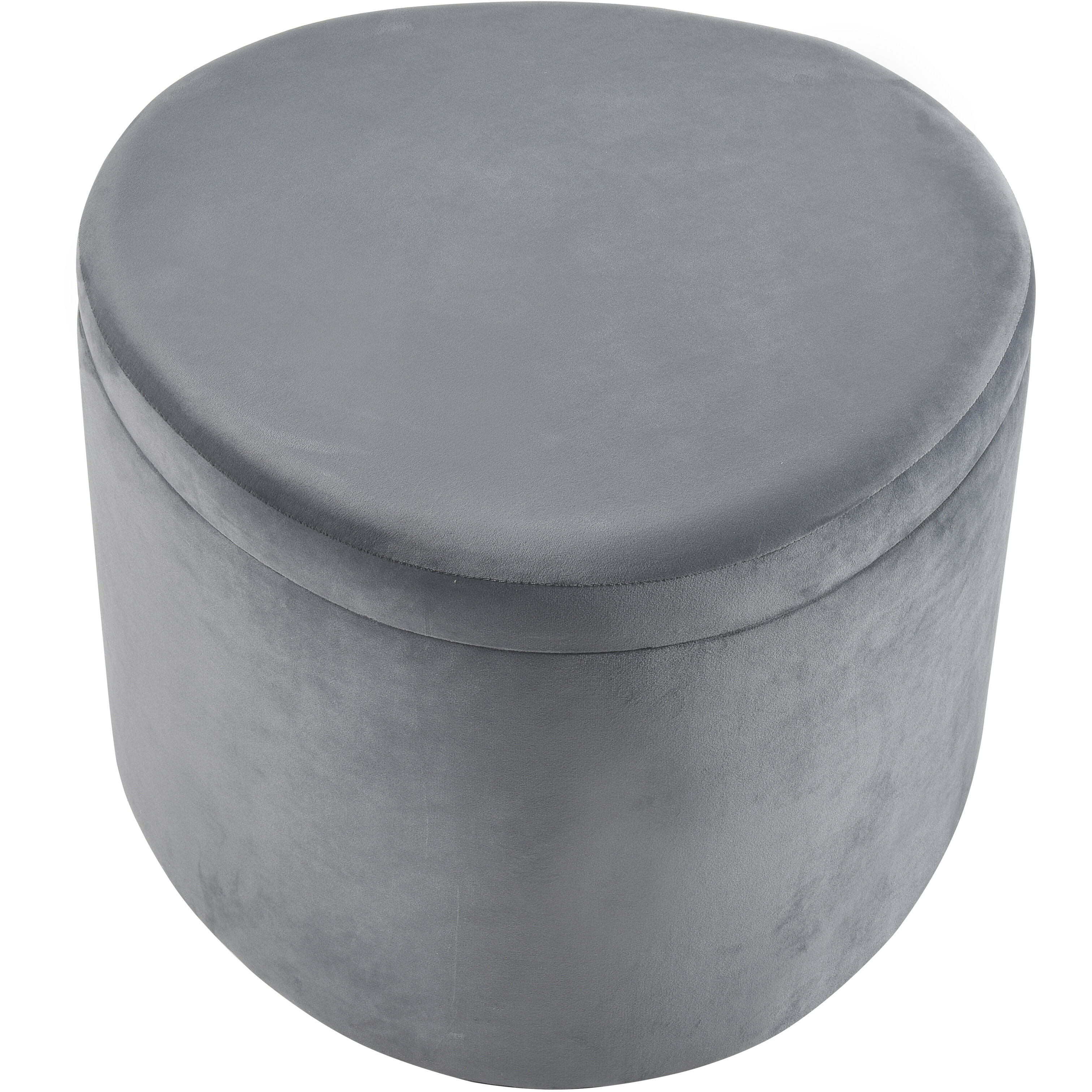 Linder 17.25 inch Gray Storage Ottoman