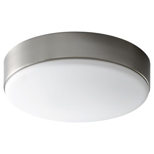 Journey 1 Light 14 inch Satin Nickel Flush Mount Ceiling Light
