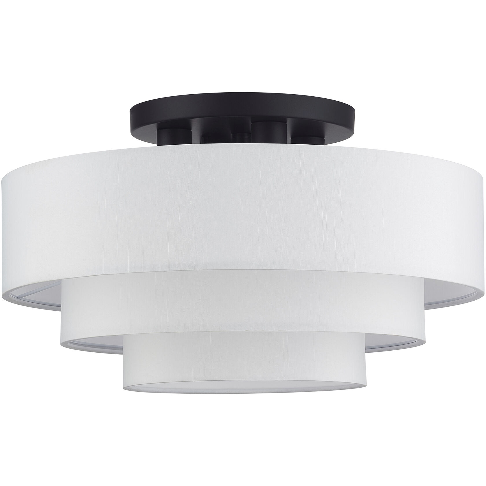 Manorwood 4 Light 21 inch Bronze Semi-Flush Ceiling Light