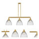 Franklin Restoration Seneca Falls LED 39 inch Satin Gold Island Light Ceiling Light, Franklin Restoration