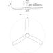 Baylor 60 inch Matte Black and Natural Wood Ceiling Fan
