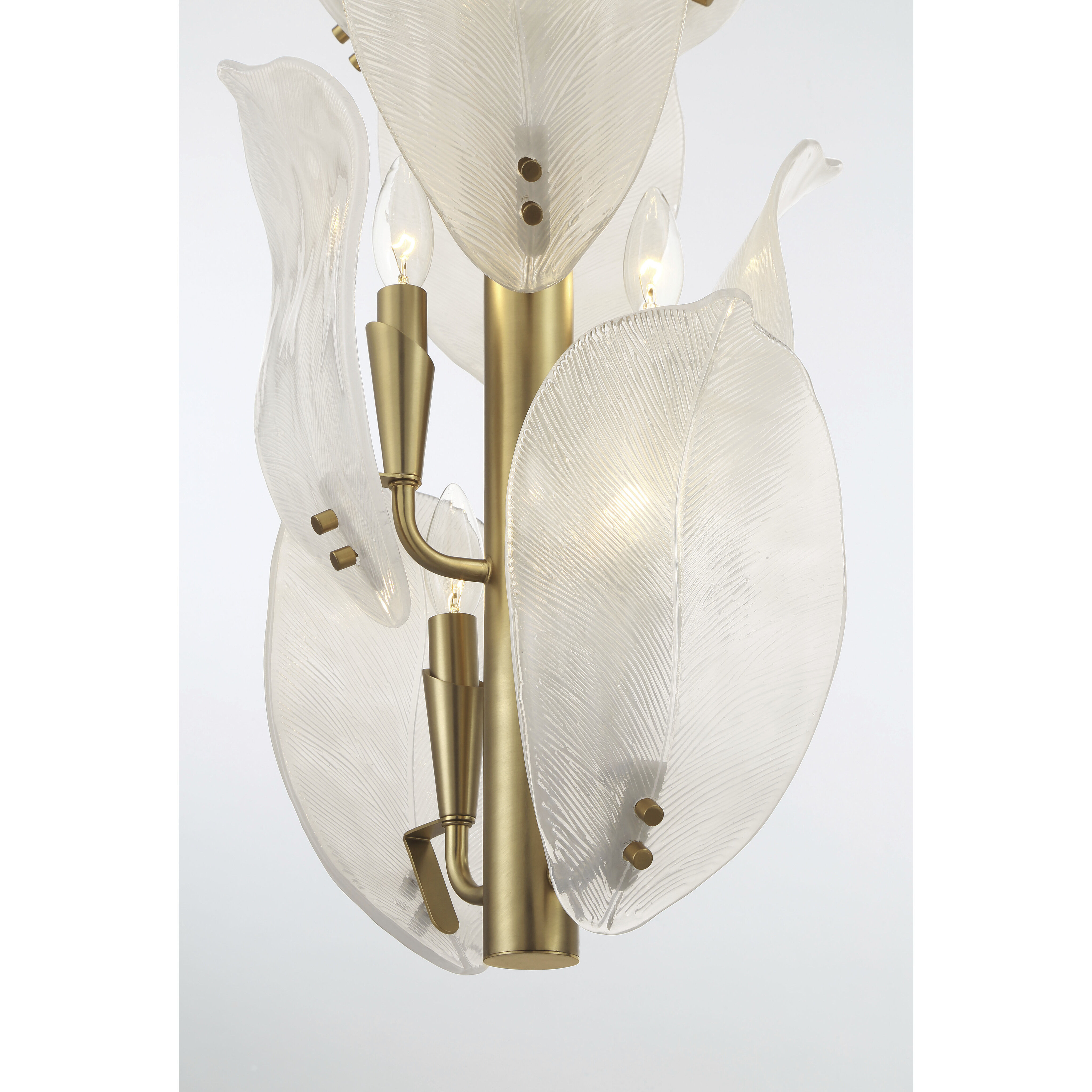 Orchid 10 Light 13 inch Legacy Brass Pendant Ceiling Light in White Handmade Glass