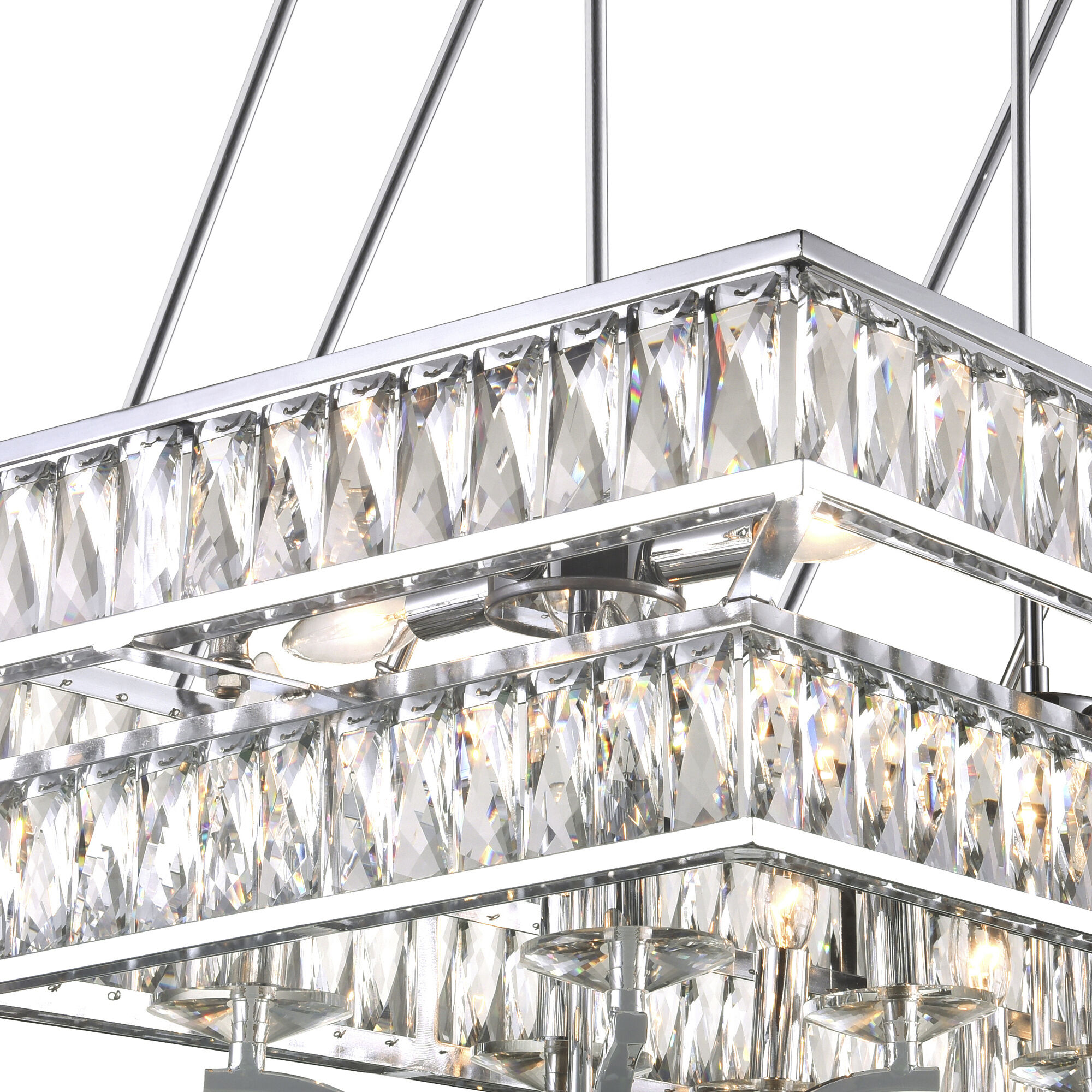 Shalia 16 Light 37 inch Chrome Island/Pool Table Light Ceiling Light